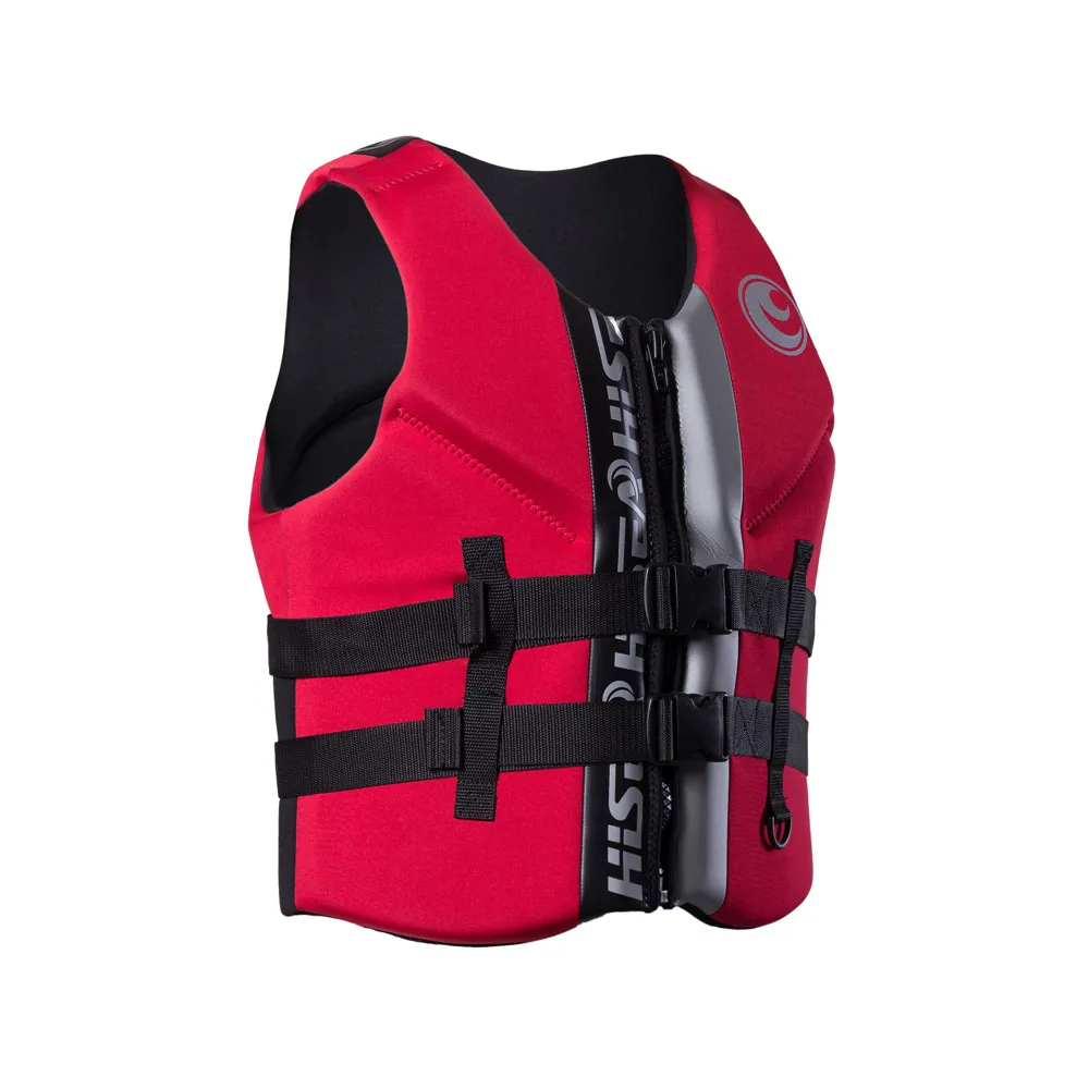 

Hisea Neoprene Life Jacket New Men Profession Surfing Drifting Motorboat Fishing Adult Buoyancy Life Vest Floating Clothing 3XL