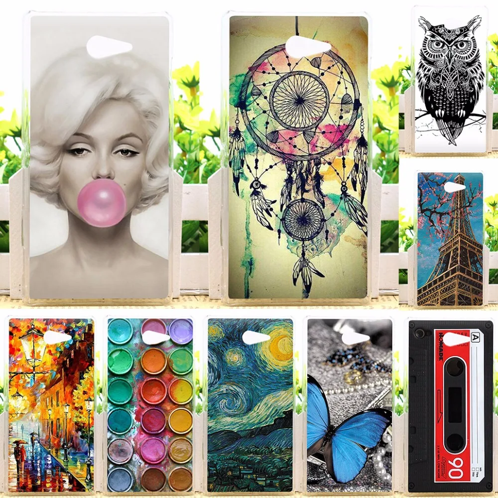 

Soft Silicone TPU Cover Cases For Sony Xperia M2 S50H Dual D2302 D2303 Cases Back Cover For Sony Xperia M2 Aqua Phone Case Coque