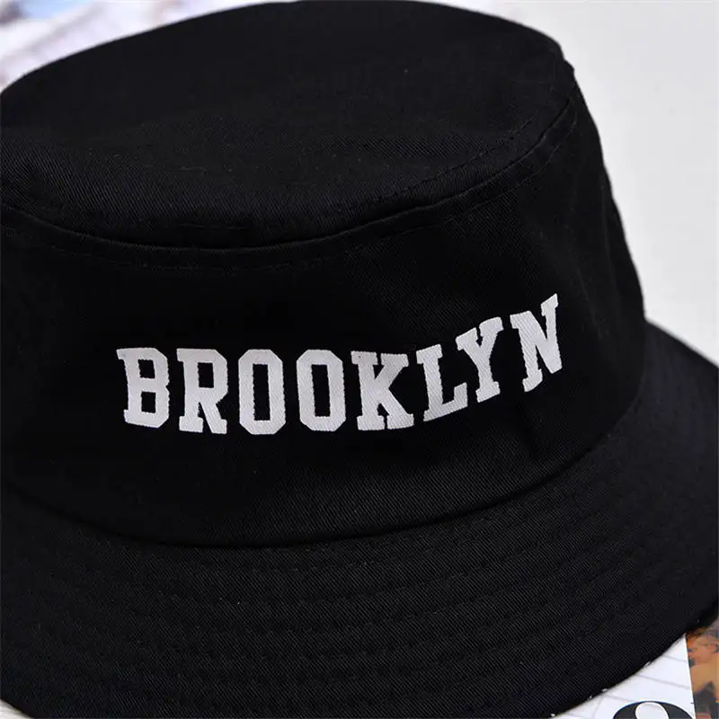 LDSLYJR 2018 Панама с буквенным принтом brooklyn рыбацкая шляпа уличная дорожная