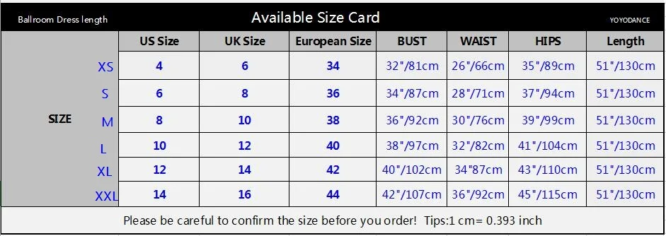 Size card