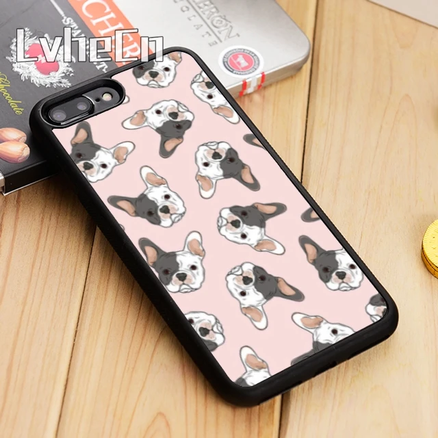 

LvheCn French Bulldog Puppy Dog Phone Case Cover For iPhone 5 5s SE 5C 6 6s 7 8 X Samsung Galaxy S5 S6 S7 edge S8 S9 plus note 8
