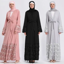 Кафтан абайя с блестками мусульманский хиджаб платье джилбаб Катара ОАЭ халат Дубайский кафтан марокаин Абая для женщин турецкая исламская одежда