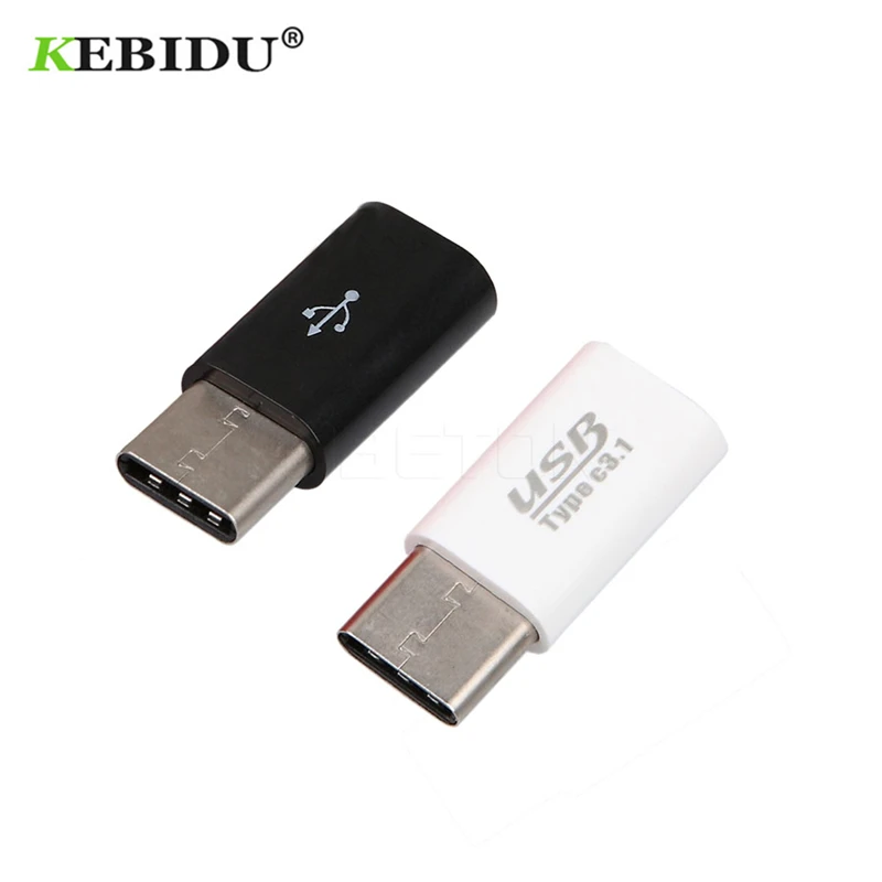 Kebidu Type C Male to Micro USB mini USB 3.1 5 Pin Female