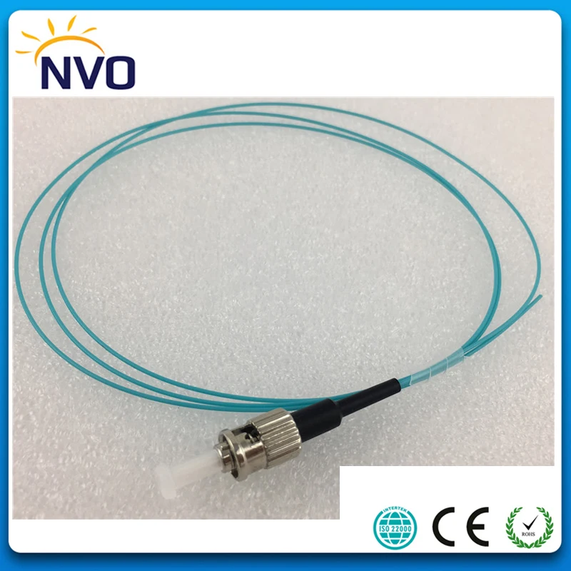 50 шт./лот ST/UPC Волоконно оптический Pigtail Simplex OM3 150 мм 0 9 1 метр ПВХ куртка Мульти