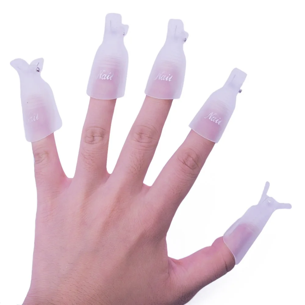 10 шт./компл. Новая мода жидкость для снятия Гель-лак для ногтей для полировки ногтей УФ-обезжиривающее средство лак Обёрточная бумага инструмент для ногтей для удаления био-Гели Soak Off Кепки зажим