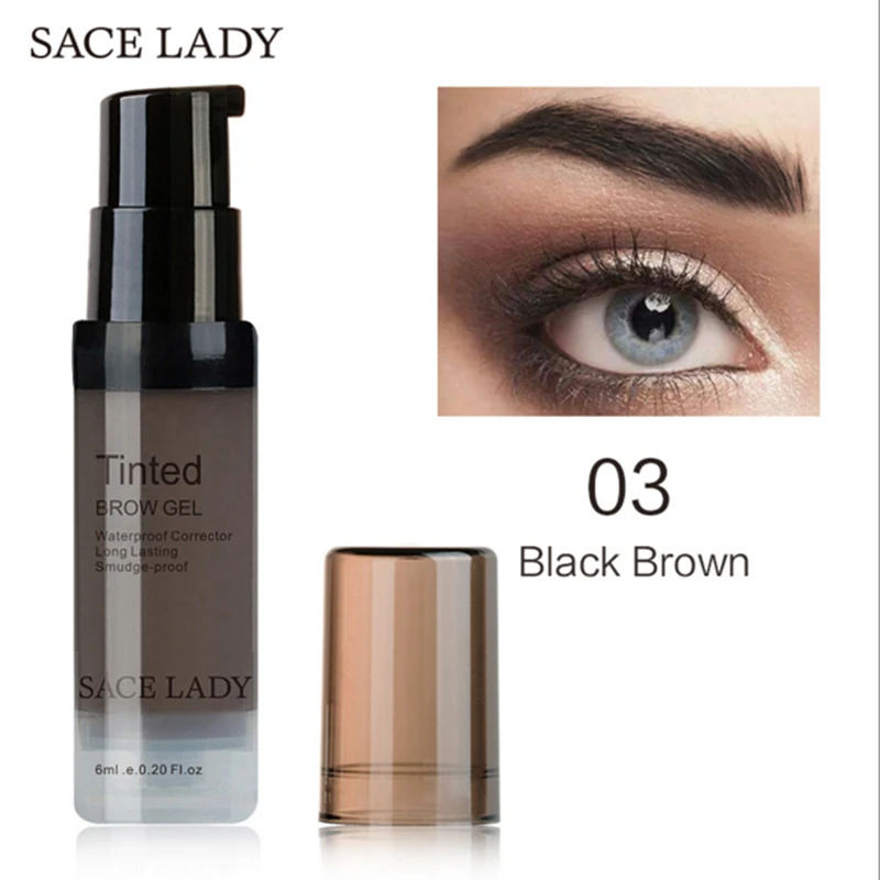 SACE LADY косметика для бровей гель оттенок крем светильник лый темный черный