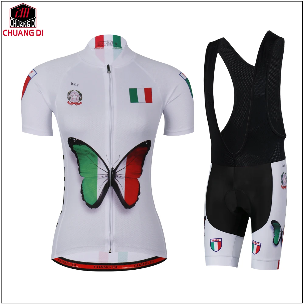 Государственный флаг Италии Велоспорт Джерси для женщин Велосипедный спорт Roupa Ciclismo Велосипед Одежда MTB Майо Ropa Ciclismo Mujer - Цвет: Jerseys Bib Shorts