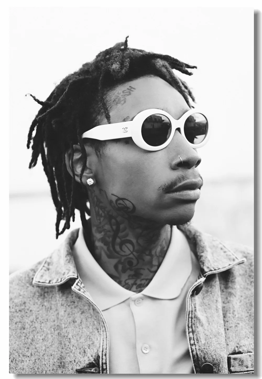Оригинальная матерчатая Наклейки на стены Khalifa плакат татуировки Стикеры