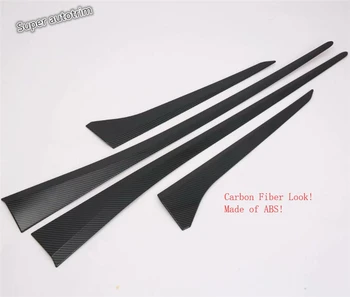 

Lapetus Outside Door Body Bottom Mouldings Strip Streamer Cover Trim 4 Pcs Fit For Lexus UX 200 250H 2019 2020 Carbon Fiber ABS