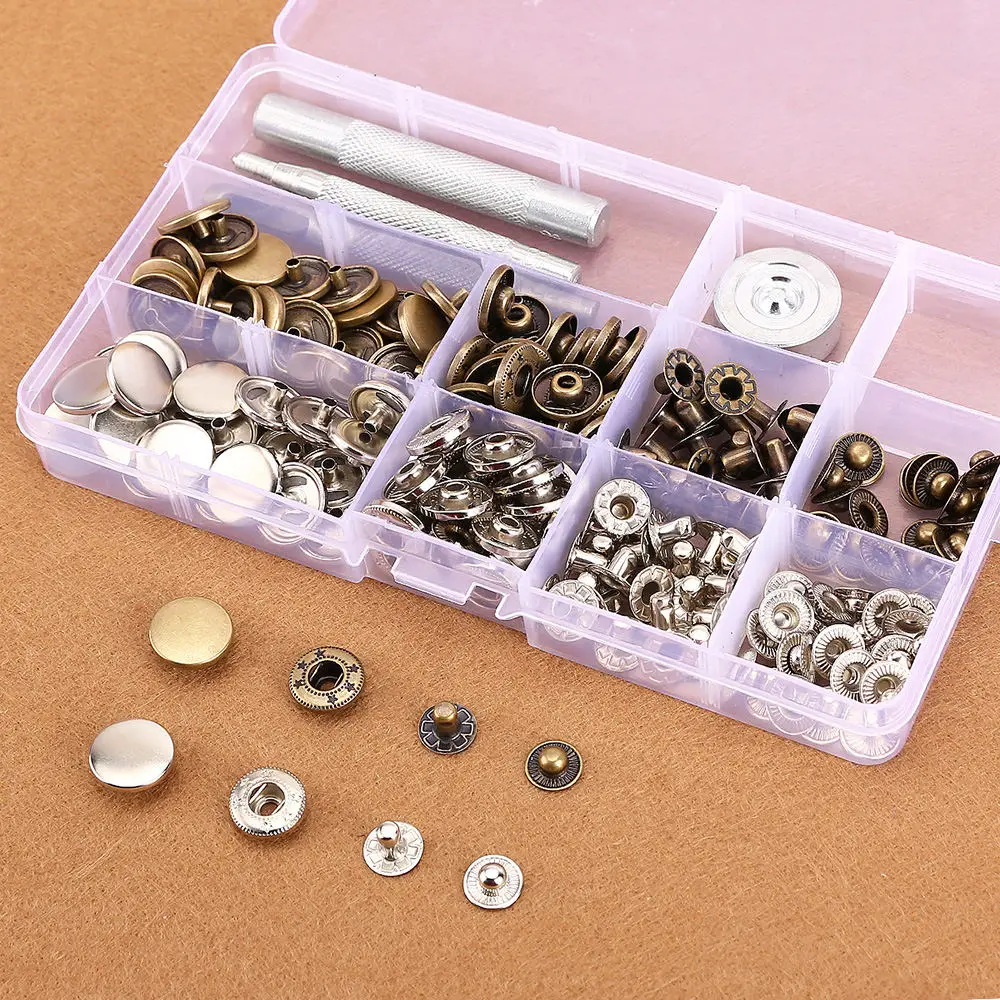 

Metal snap button + tool set High-grade metal pure copper button Denim jacket down jacket button