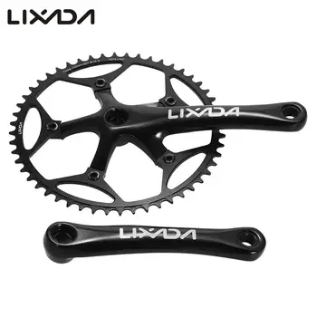 

Lixada 52 Teeth 9/10 mountain MTB bike race road track bike crankset hollow tooth plate chainring crank set modify bike part