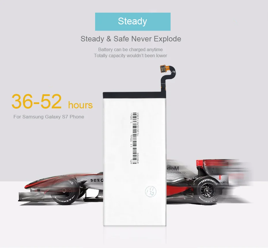 NEW 2017 100% Original KHP EB-BG930ABE Phone Battery For Samsung Galaxy S7 G930F G9300 G930 Battery Replacement Mobile Battery (14)