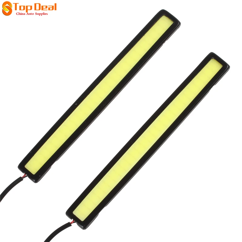 

14cm Waterproof Auto LED COB DRL Universal Car Daytime Running Lights Lamp LED DRL Strip ( White / Blue / Ice Blue )