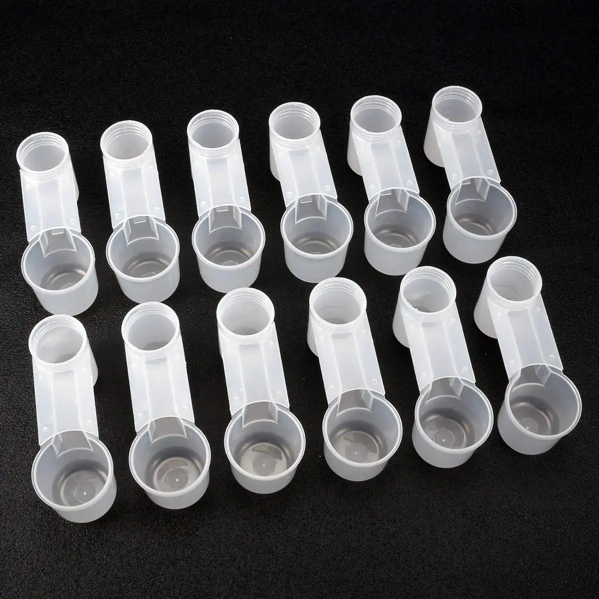 

Plastic Water Bottle Bird Feeder Drinker Cup 12Pcs/Set For Chicken Pigeons Home Garden Pet Parrot Birds Feeding Accessories