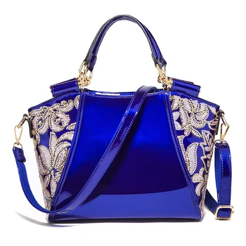 

Luxury sequins flower Women bag Patent leather handbags Fashion Bling Shiny shoulder Crossbody Bags for women totes bolsos mujer