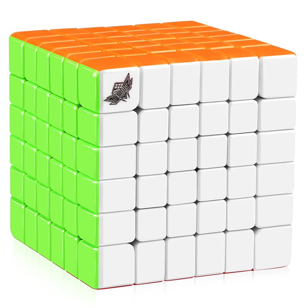 

D-FantiX Cyclone Boys G6 6x6x6 Speed Cube Puzzle Magic Cube Stickerless Professional Smooth Twist Fidget Toys