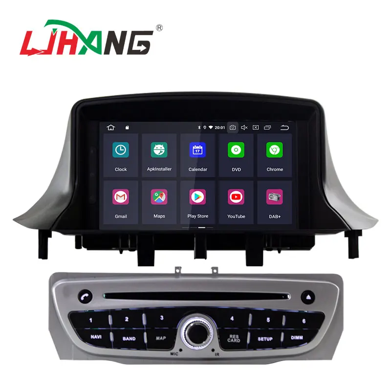 Excellent LJHANG 1 Din Car Radio Android 9.0 Car DVD Player For Renault Megane 3 Fluence 2009-2015 WIFI Multimedia GPS Navi Headunit Audio 1