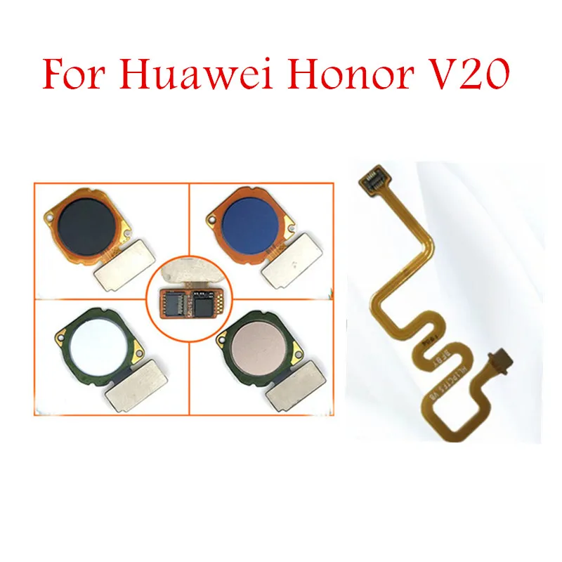

for Huawei Honor V20 Fingerprint Sensor Scanner Connector Home Button Key Touch ID Flex Cable Repair Spare Parts Test QC