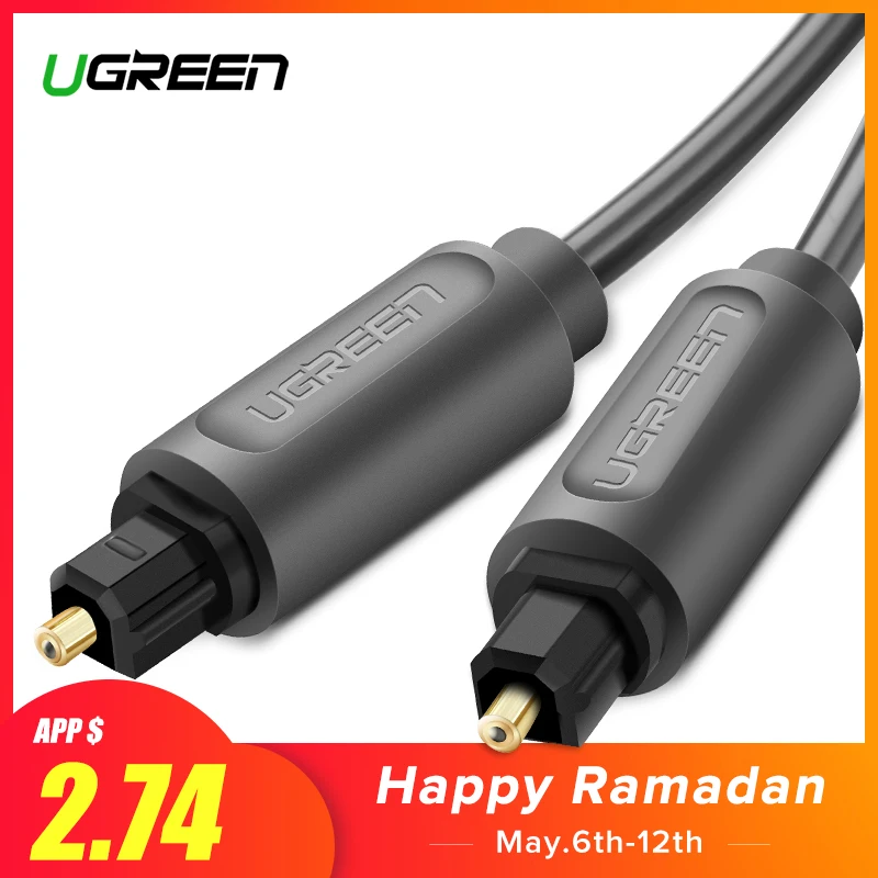 Ugreen Digital Optical Audio Cable Toslink 1m 3m SPDIF Coaxial Cable for Amplifiers Blu-ray Player Xbox 360 Soundbar Fiber Cable Ugreen Digital Optical Audio Cable Toslink 1m 3m SPDIF Coaxial Cable for Amplifiers Blu-ray Player Xbox 360 Soundbar Fiber Cable