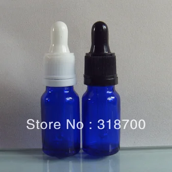 

Free shipping - 200/lot DIY 10ml blue glass essential oil bottle with tamper evident dropper,10cc blue dropper bottle