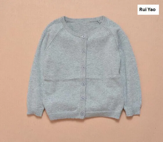 

YG611230 2018 New Girls Cardigan Solid Girls Sweater Full Sleeve Children Clothes