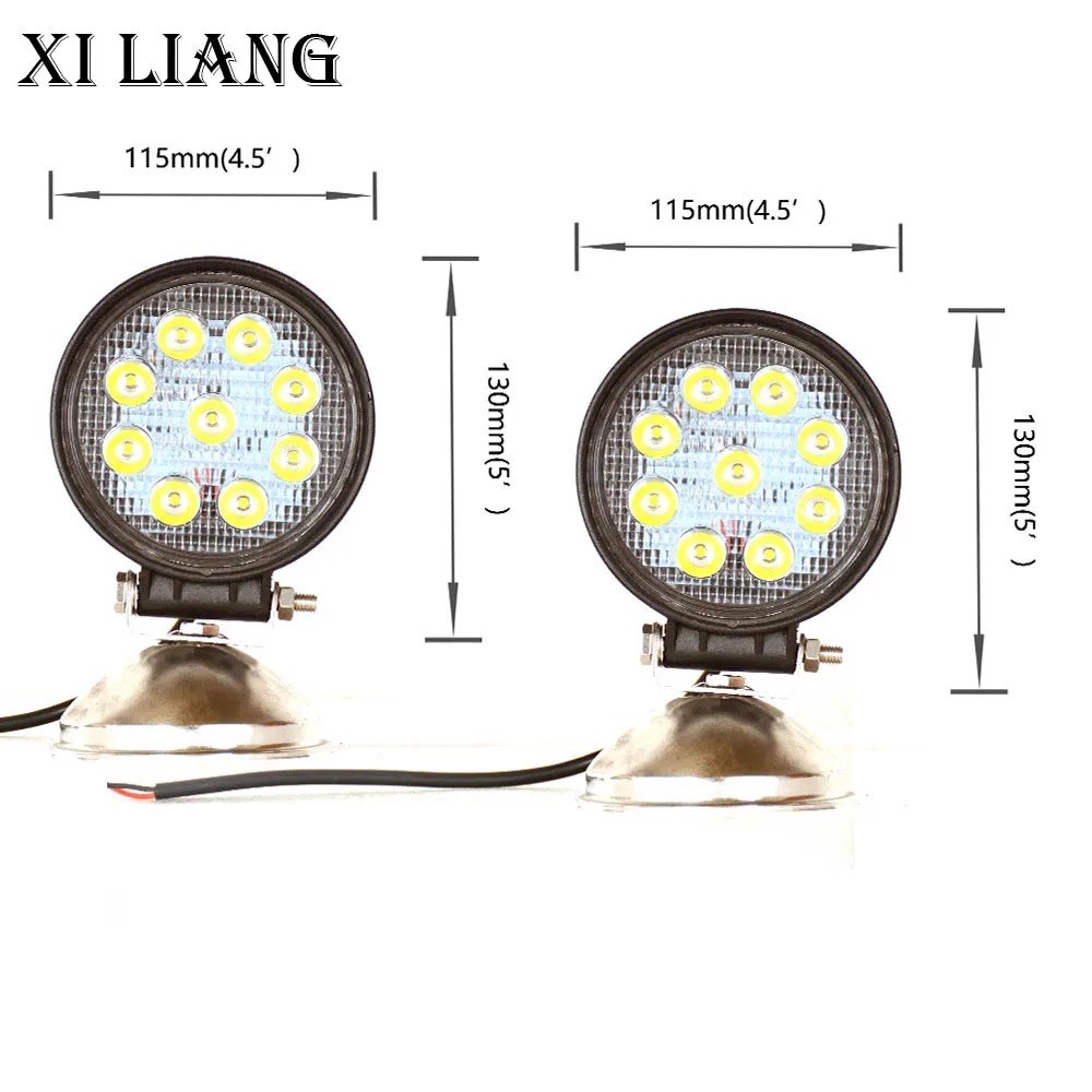 

27W 2pcs led work light 10-32V Auto Led Bar Spotlight Flood Led Beam light for car truck 4x4 ATV tractor Night Driving Light