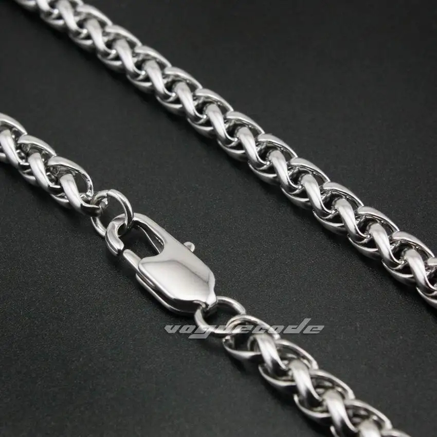 8.0mm Diameter 1636inch 316L Stainless Steel Mens Biker Punk Necklace