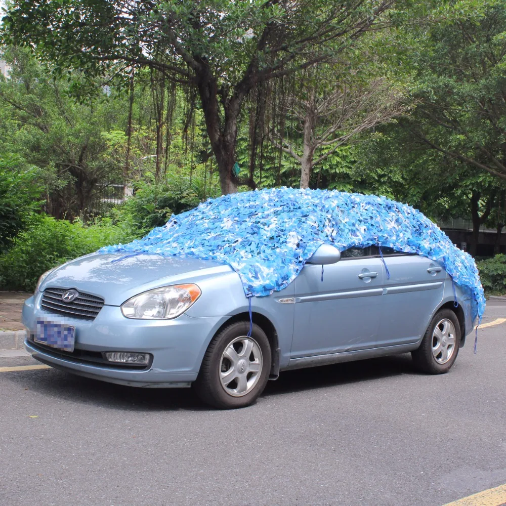 

VILEAD 1.5M*6M Blue Camouflage Netting Decoration Military Camo Netting For Car Covers Sun Shade Tent Sun Shelter Awning Camping