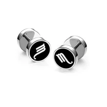 

Birthday Gift-1Pc Titanium Steel Scorpio Constellation Barbell Simple Dumbbell Geometric Round Studs Earrings Unisex Men Women