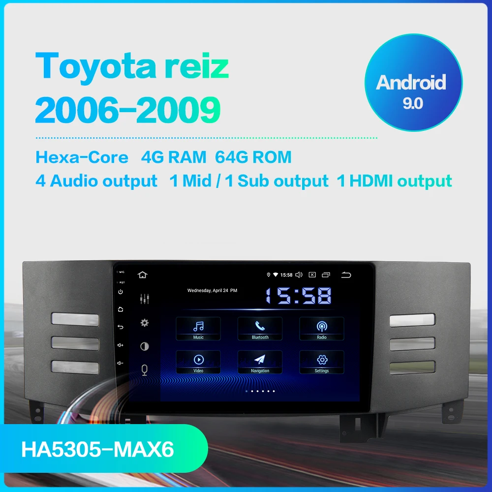 Cheap Dasaita Car Multimedia Radio 1 Din Android 9.0 for Toyota Reiz 2006 2007 2008 2009 USB 9" Multi Touch Screen 1080P Video 1 Cheap Dasaita Car Multimedia Radio 1 Din Android 9.0 for Toyota Reiz 2006 2007 2008 2009 USB 9" Multi Touch Screen 1080P Video 1