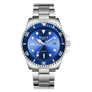 

LinTimes Men Wrist Watch Business Fashion All-match Luminous Steel Belt Quartz Wrist Watch Male Watches Relogio Masculino