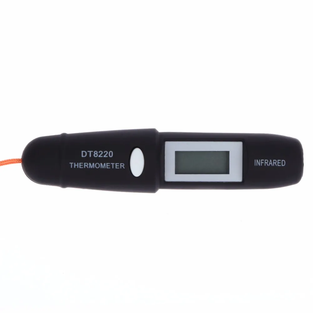 Бесконтактный Инфракрасный мини-термометр ИК-Термометры цифровой ЖК-дисплей Инфракрасный ручка термометр DT8220 черный