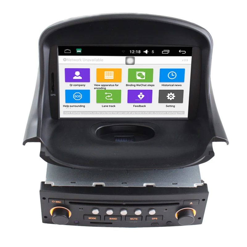 7 дюймовый автомобильный dvd плеер Android 6 0 для Peugeot 206 Радио Стерео gps навигация с