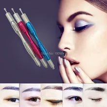 Линия Идеальный профессиональный ручной татуировки перманентный макияж бровей ручка держатель микроиглы