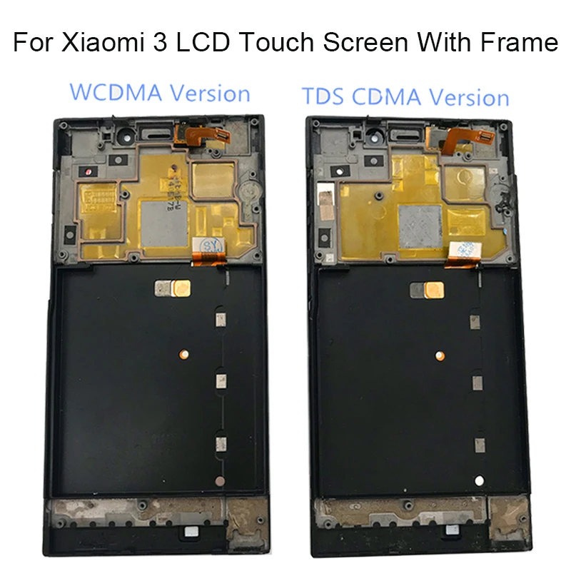 TDS-CDMA WCDMA 5 0 ''ЖК-дисплей для XIAOMI Mi3 ЖК-дисплей сенсорный экран с рамкой Xiaomi Mi 3