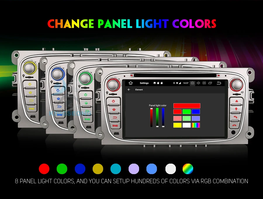 Top Android 8.0 Autoradio GPS DAB+ Car Multimedia player FOR Ford Focus C/S-Max Mondeo Galaxy CD Canbus SD WiFi 3G 4G DVR OBD BT 4