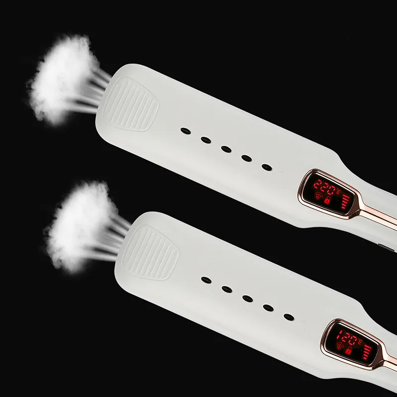 Infrared Steam Hair Straightener Brush-9