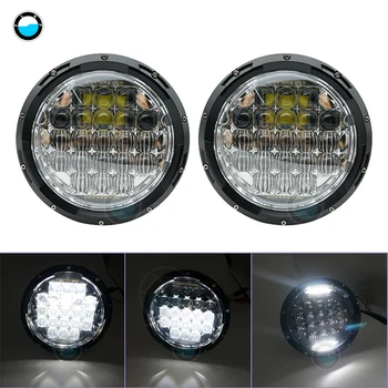

2 Pcs 7 inch Led Headlight for 4x4 Off road 75W 5D DRL High Low Beam For Jeep Wrangler JK TJ FJ FJ cruiser Hummer.