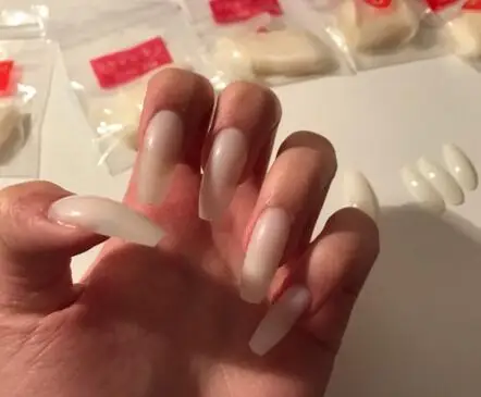 600 шт. Модные накладные ногти балерина гроб палец Красота Ложные Nail Пластик дизайн ногтей советы полное покрытие Ложные Французский маникюр Советы - Цвет: natural