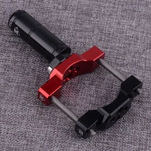 DWCX черный и красный 54 мм CNC мотоциклетная Вилка Ручка Бар Кронштейн филиал зажим с расширением свет крепление