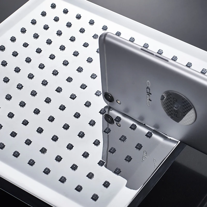quyanre wanfan gappo led digital shower faucet set 12 inch led rainfall shower head abs handshower swivel tub spout 3-way digital mixer tap bath shower faucet11