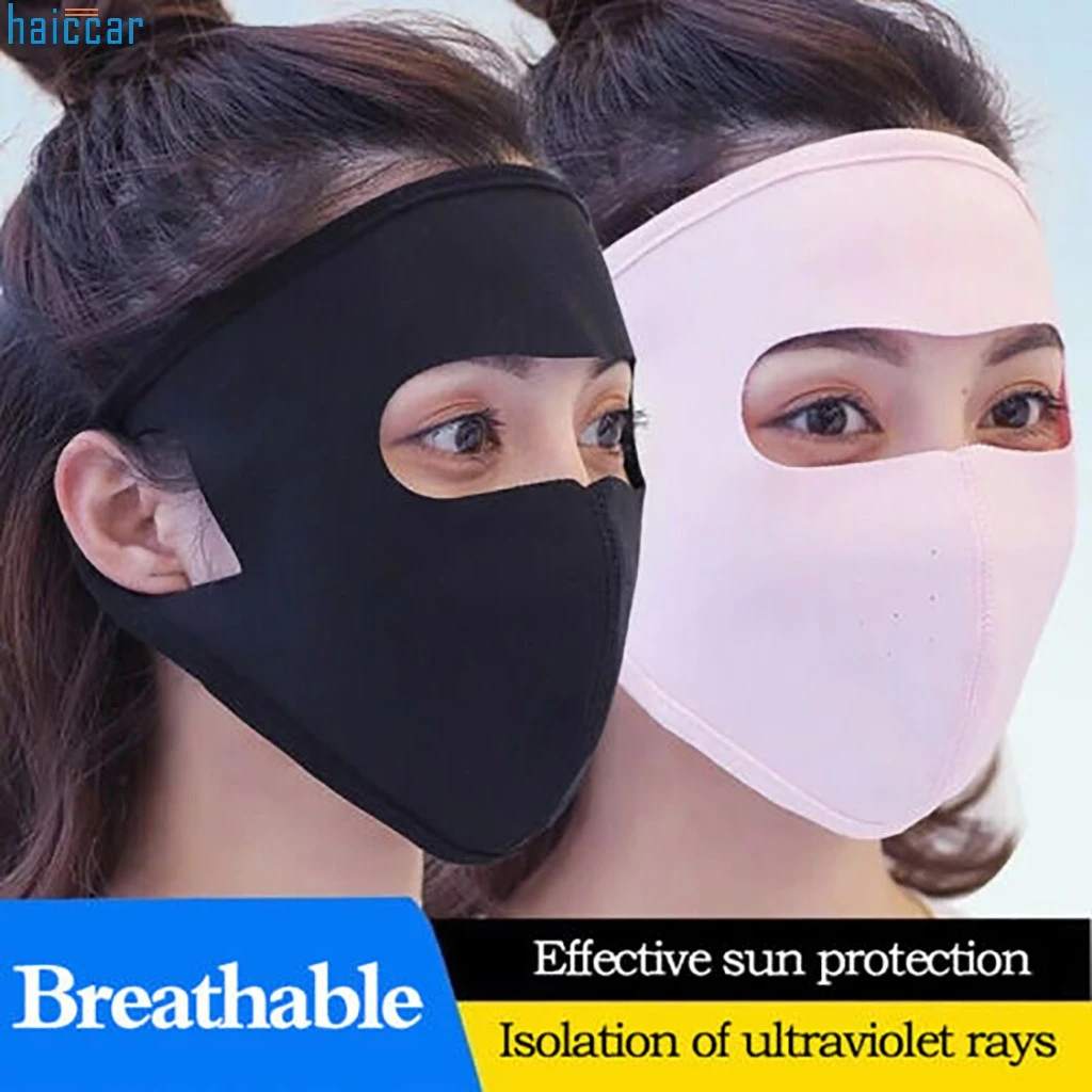 

Ice Silk Sunscreen Mask Summer Sports Sun UV Protection Ultra Thin Sunscreen Outdoor Full Face Sunscreen Mask #39