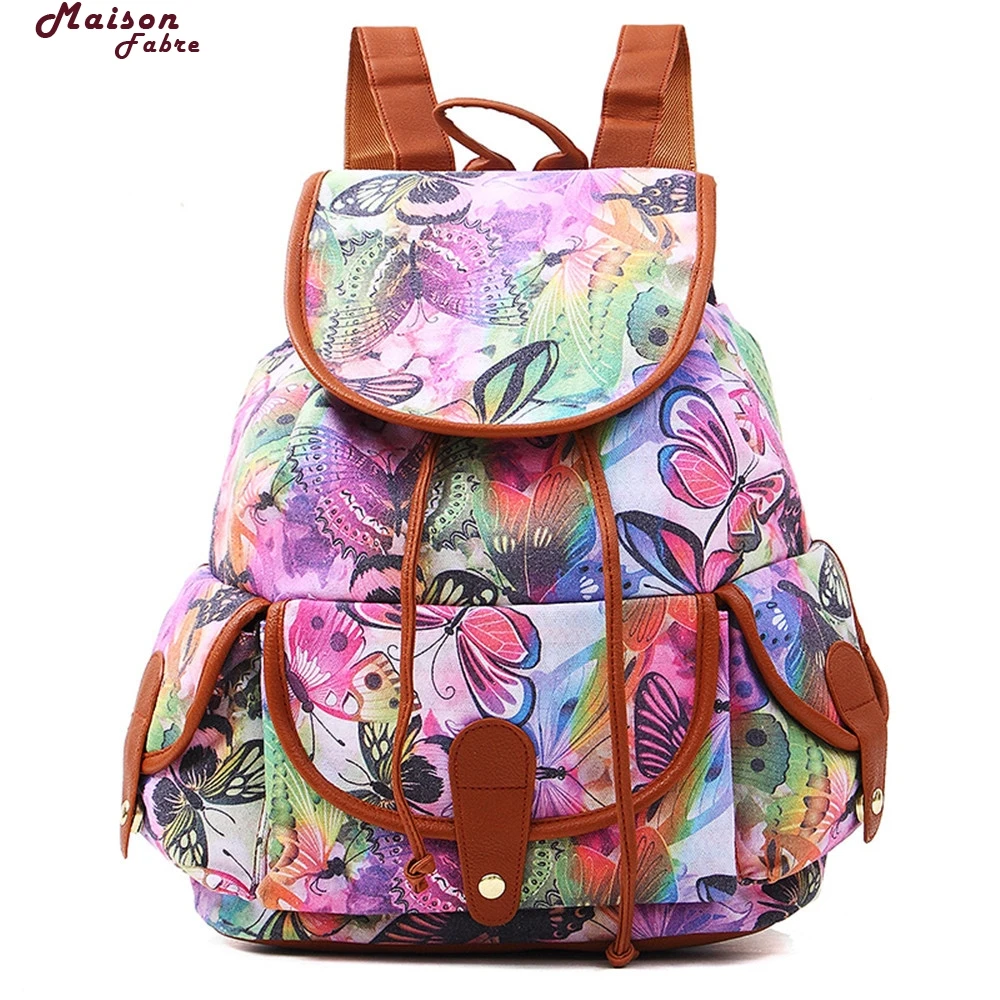 Maison Fabre Women Backpack 2018 Fashion Korean Fashion Canvas Backpack