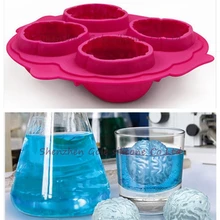 200 шт./лот прочный силиконовый напиток лоток Прохладный мозг Форма Ice Cube Замораживание Mold Ice Bar чайник Плесень