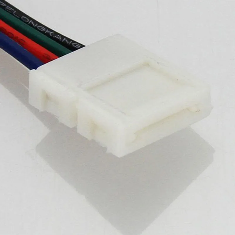 1/10 шт 10 мм 4 Pin два разъема Светодиодные ленты Разъем 5050 RGB/RGBW Светодиодные ленты светильник SM JST разъем провода кабеля