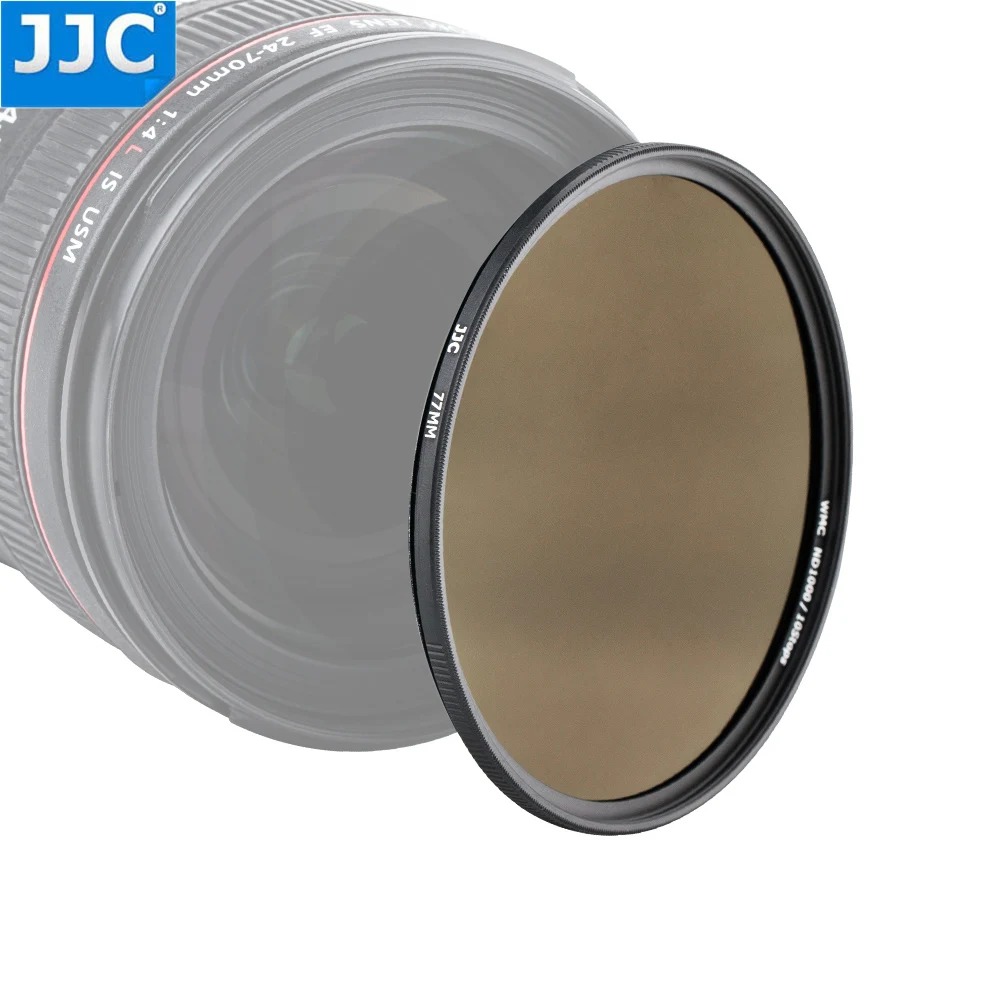 Фильтр нейтральной плотности JJC ND1000 10 режимов 49 мм 52 55 58 62 67 72 77 82 с чехлом для