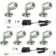 3/4/6/8 шт. светодиодный свет под кабинет 12 V свет для витрины лампа Кухня витрины бар винный шкаф светильники, декор дома