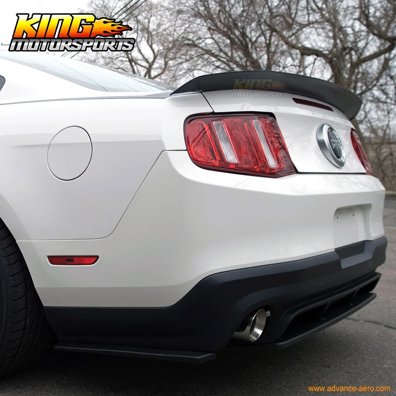 Для 2010- Ford Mustang RT Стиль Неокрашенный спойлер багажника крыло-ABS