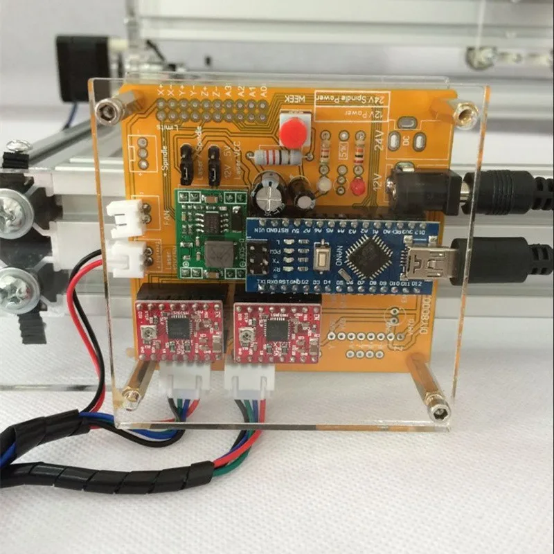 40X50 см лазерный гравировальный станок 2500 мвт DIY Лазерный Гравер IC маркировочный принтер резьба