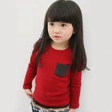 Г. Осенне-зимние детские рубашки для девочек Рубашка с длинными рукавами для маленьких мальчиков и девочек детские пуловеры, футболки, одежда для мальчиков G0133